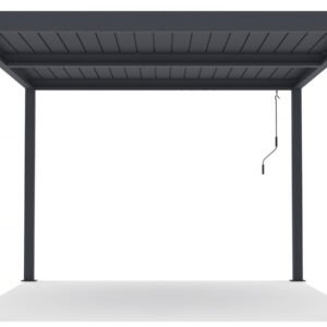 Bioklimatische Pergola mit LED "windsor" aus Aluminium 3 x 4 - grau – Bild 3