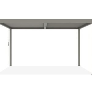 Pergola Aluminium 4x3m verstellbare Lamellen, Belüftung und Sonnenschutz, taupe Piana – Bild 5