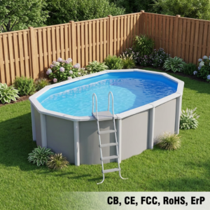 Pool aus verzinktem Stahl, Poolstruktur – Bild 3