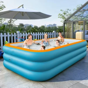 Aufblasbarer, faltbarer Pool für den Garten, ideal für Garten- und Rasenpartys, langlebig und verdickt – Bild 3
