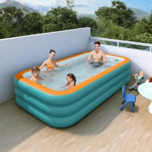 Aufblasbarer, faltbarer Pool für den Garten, ideal für Garten- und Rasenpartys, langlebig und verdickt – Bild 4