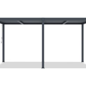 Bioklimatische Pergola 5x3 freistehend Agosta Aluminium grau – Bild 3