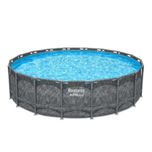 BESTWAY APX 365™ Aufstell-Pool-Set – 549 x 132 cm – Rund (Sandfilter, 250g Polysphere, Leiter) + Skimmer – Bild 5