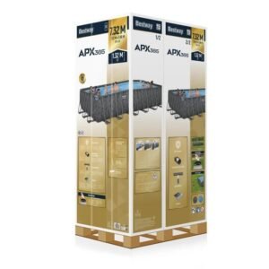 BESTWAY APX 365™ Stahlrohr-Aufstellpool-Set - 732 x 366 x 132 cm - Rechteckig – Bild 9