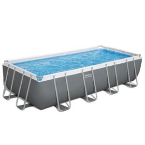 BESTWAY Steel Pro Max Aufstellpool-Set - 549 x 274 x 122 cm - Rechteckig (Sandfilter, Leiter, Abdeckplane) – Bild 3