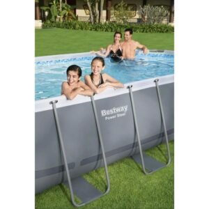 BESTWAY Steel Pro Max™ Ovales Aufstellschwimmbecken-Set - 549 x 274 x 122 cm - Oval (Kartuschenfilter, Abdeckplane, Leiter) – Bild 3