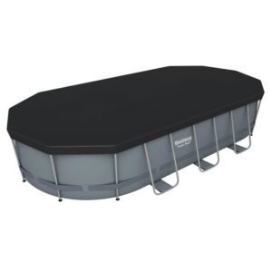 BESTWAY Steel Pro Max™ Ovales Aufstellschwimmbecken-Set - 549 x 274 x 122 cm - Oval (Kartuschenfilter, Abdeckplane, Leiter) – Bild 5