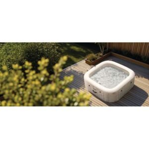 INTEX PureSpa Chevron Aufblasbarer Whirlpool 6 Personen Quadratisch + ZR100 Pool- und Spa-Reiniger – Bild 3