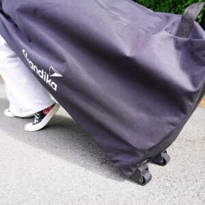 Erhöhtes Campingbett mit Kuppelzelt und Luftmatratze inkl. Pumpe, Taft, Grün, 193 x 136 x 178 cm für Outdoor-Abenteuer – Bild 6