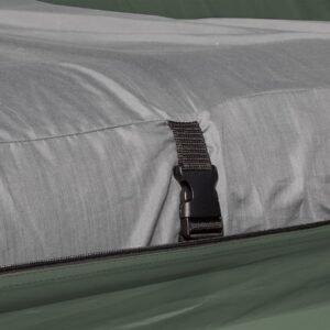 Erhöhtes Campingbett mit Kuppelzelt und Luftmatratze inkl. Pumpe, Taft, Grün, 193 x 136 x 178 cm für Outdoor-Abenteuer – Bild 7