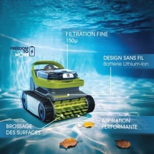 Akku-Poolroboter ZODIAC PIXEL OP 3220 - Boden und Wände - 2h Zyklus - Filter 150-μ – Bild 6