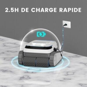 AIRROBO PC10 Akku-Poolroboter - Wände und Wasserlinie - 120 Min & 170m² Laufzeit - Hohe Saugkraft – Bild 5