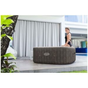 BESTWAY Lay-Z-Spa Cabo Aufblasbarer Whirlpool Quadratisch 4-6 Personen - 180x180x71 cm - Geflochtener Rattan-Look – Bild 3