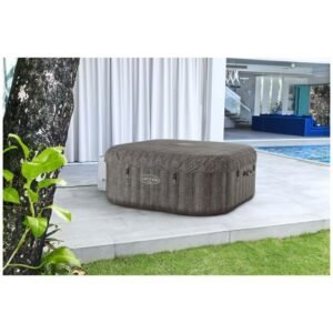 BESTWAY Lay-Z-Spa Cabo Aufblasbarer Whirlpool Quadratisch 4-6 Personen - 180x180x71 cm - Geflochtener Rattan-Look – Bild 6