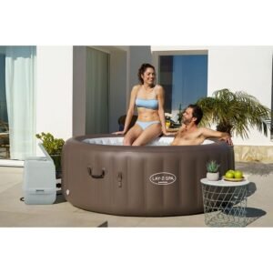 BESTWAY Lay-Z-Spa Dominica Aufblasbarer Whirlpool 4-6 Personen - 196x71 cm - Rund – Bild 4