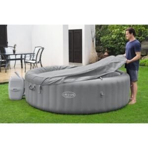 BESTWAY Lay-Z-Spa Grenada Aufblasbarer Whirlpool 236 x 71 cm - 6-8 Personen - Rund (Abdeckung, Patrone und Diffusor) – Bild 6