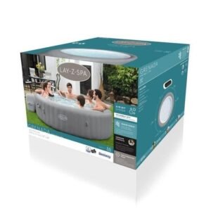 BESTWAY Lay-Z-Spa Grenada Aufblasbarer Whirlpool 236 x 71 cm - 6-8 Personen - Rund (Abdeckung, Patrone und Diffusor) – Bild 8