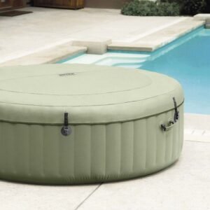 INTEX Aufblasbarer Whirlpool Olive 196x196x71 cm - 4 Personen - Quadratisch - 28426NP – Bild 8
