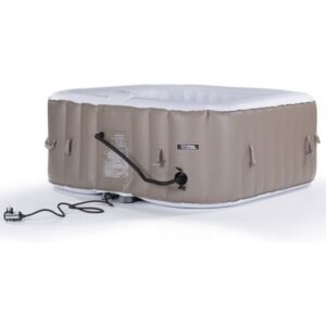 HABITAT ET JARDIN Aufblasbarer Whirlpool MONACO PVC 6 Personen - Taupe/Creme – Bild 3