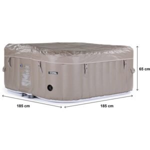 HABITAT ET JARDIN Aufblasbarer Whirlpool MONACO PVC 6 Personen - Taupe/Creme – Bild 4