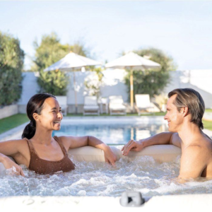 INTEX PureSpa Chevron Quadratischer Aufblasbarer Whirlpool 6 Personen mit Blasen – Bild 6