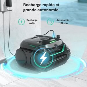 Akku-Poolroboter WYBOT C2 Vision - Smart Vision - 8 Reinigungsmodi - 180 Min Laufzeit – Bild 6
